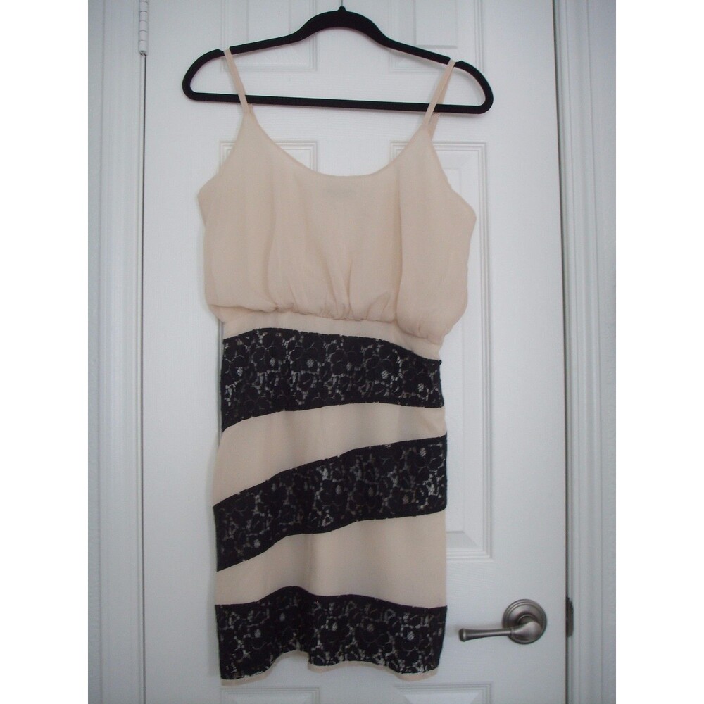 LUVALOT Crochet Lace Silk Pencil Dress Asymmetrical Spaghetti Strap Cream Ivory